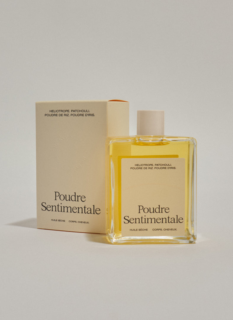 Huile sèche parfumée Poudre Sentimentale de chez Refeel Naturals