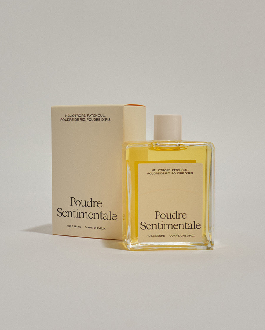 Huile sèche parfumée Poudre Sentimentale de chez Refeel Naturals