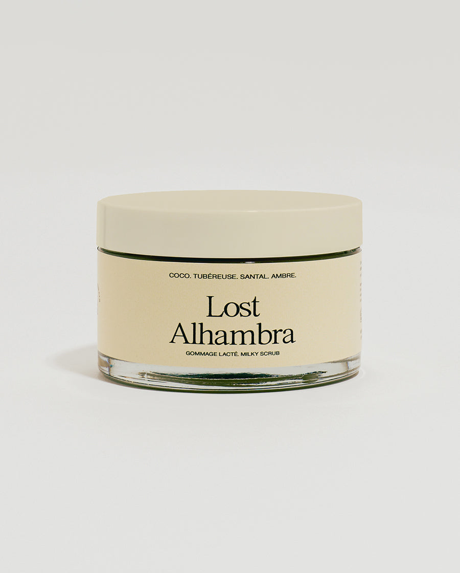 Gommage parfumé pour le corps Lost Alhambra de chez Refeel Naturals